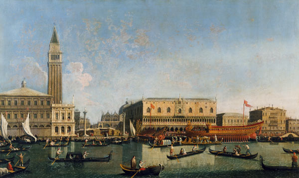 Venice / Doge s Palace / Painting / C18 od Giovanni Antonio Canal (Canaletto)