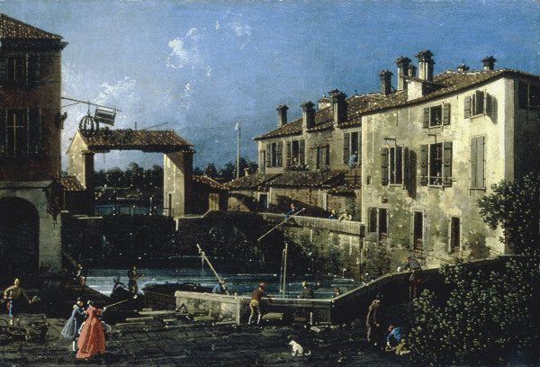 Dolo / Lock of the Brenta / Canaletto od Giovanni Antonio Canal (Canaletto)