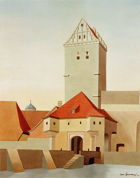 Dinkelsbuehl - Rothenburger Tor, od Carl Grossberg