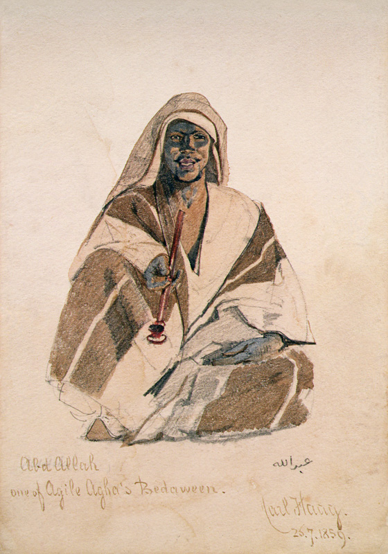 Abd Allah, one of Agile Agha's Bedouin od Carl Haag