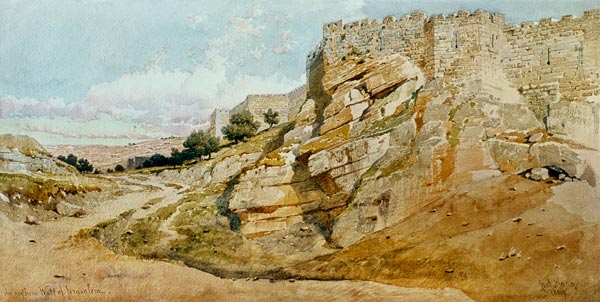 The Northern Wall of Jerusalem od Carl Haag