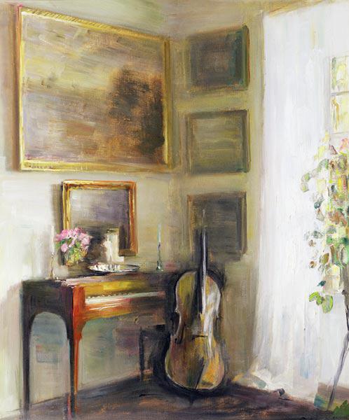 Interior with Cello and Spinet