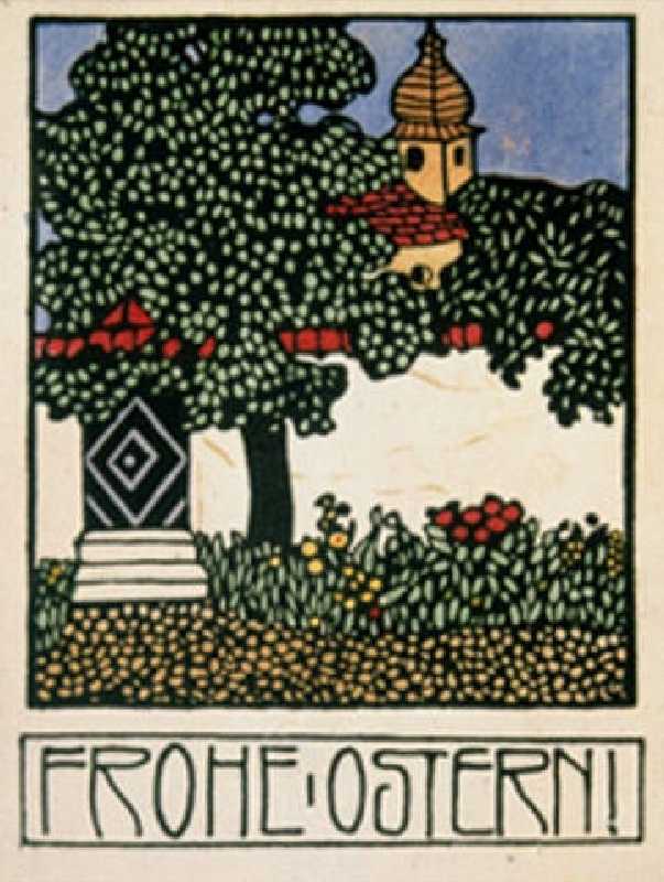 Happy Easter! Map of the Wiener Werkstätten, No. 193 od Carl Krenek