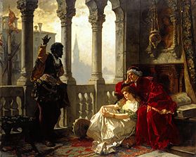 Othello tells his story od Carl Ludwig Becker