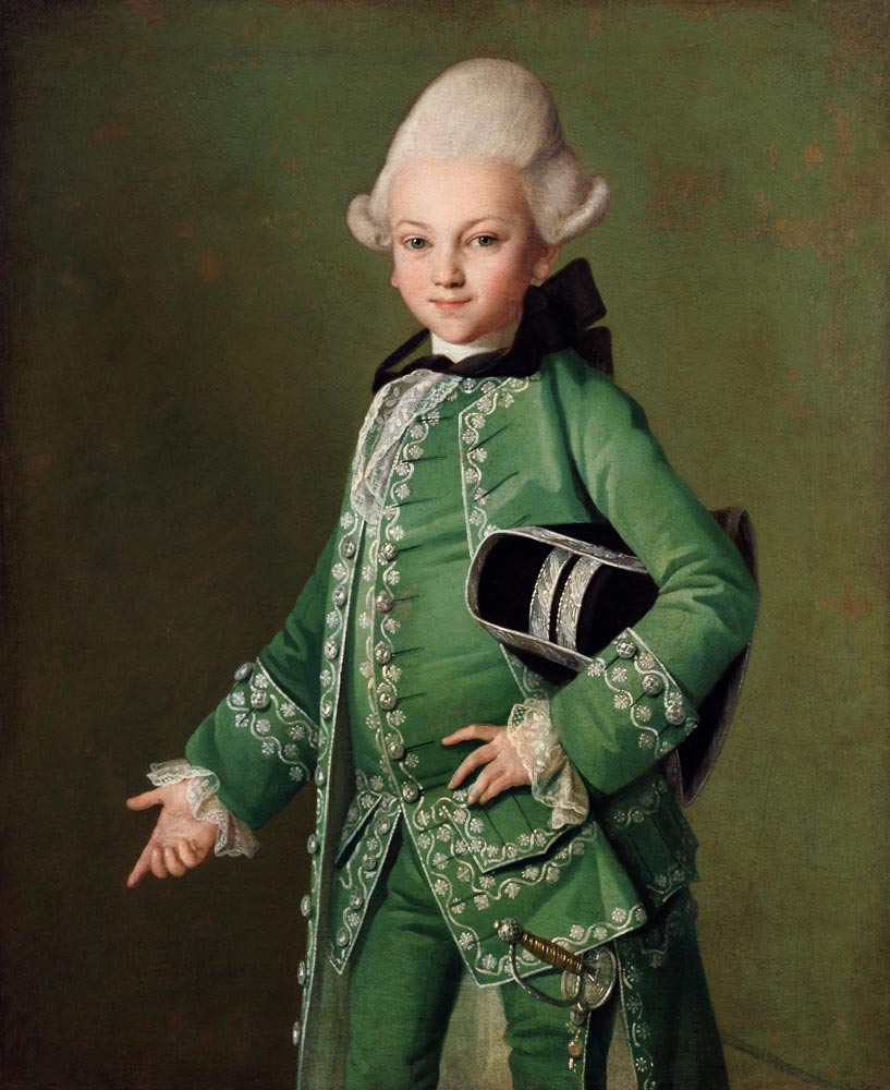 Portrait of Count Bobrinsky (1762-1813) as a Child od Carl Ludwig Christinek