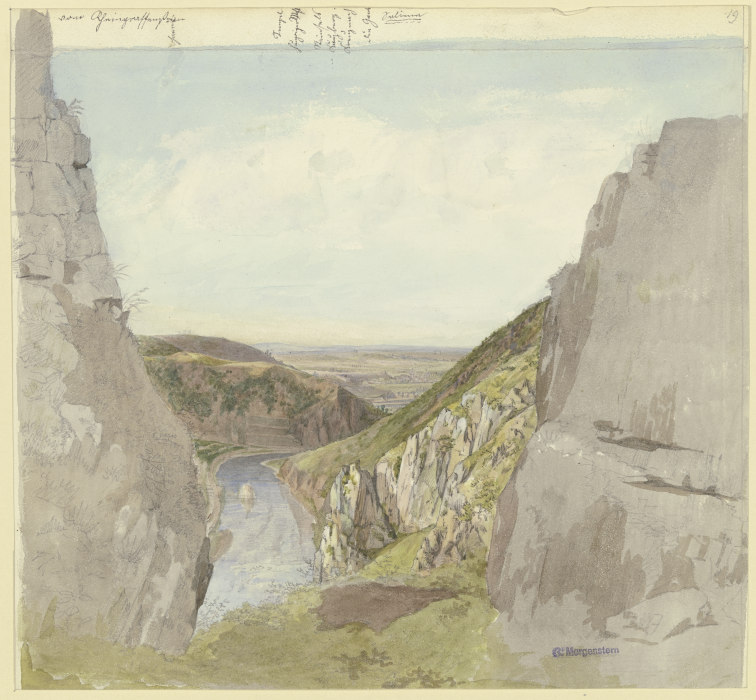 Blick vom Rheingrafenstein in das Nahetal od Carl Morgenstern