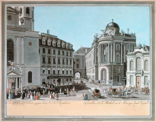 Vienna , Michaelertrakt w.Hoftheater od Carl Schütz