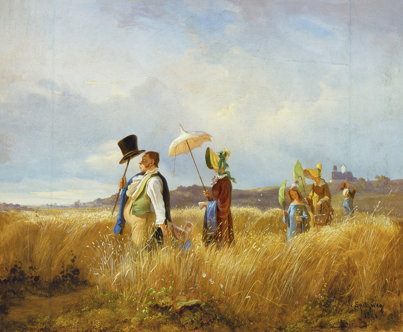 The Sunday walk I od Carl Spitzweg