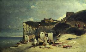 C.Spitzweg, Frauenbad am Meer bei Dieppe