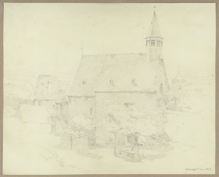 Die Burgkapelle in Kronberg od Carl Theodor Reiffenstein