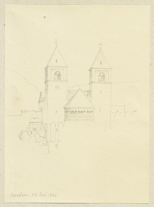 Die Stiftskirche St. Castor in Karden od Carl Theodor Reiffenstein