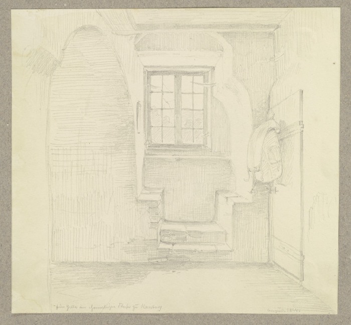 Eine Zelle im ehemaligen Kloster zu Ilsenburg od Carl Theodor Reiffenstein