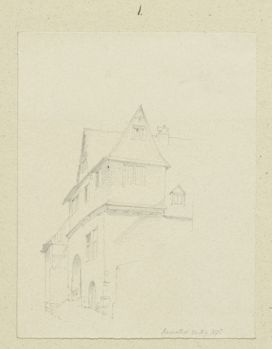 Haus in Eltville-Rauenthal od Carl Theodor Reiffenstein