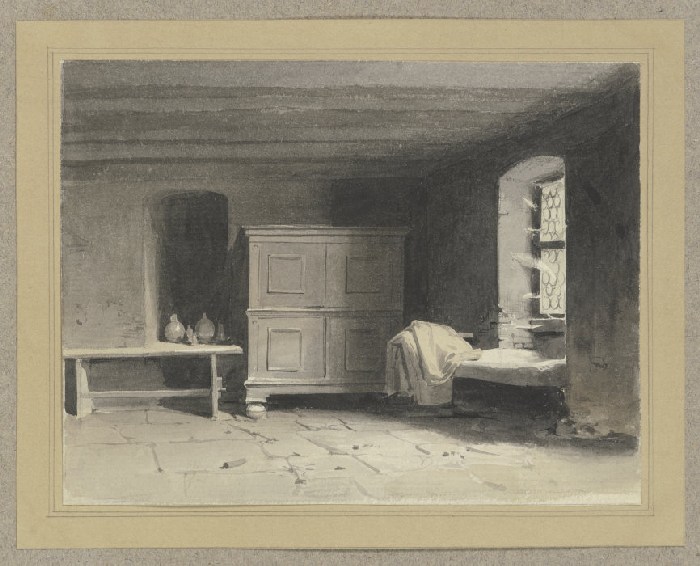 Inneres einer Schlafkammer od Carl Theodor Reiffenstein