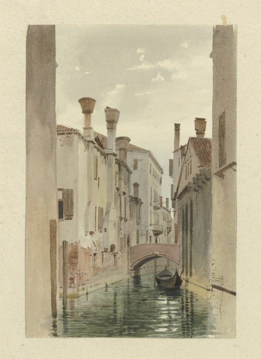 Part of a canal in Venice od Carl Theodor Reiffenstein