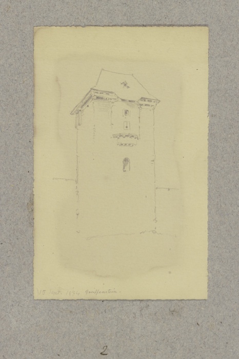 Tower in Greifenstein od Carl Theodor Reiffenstein