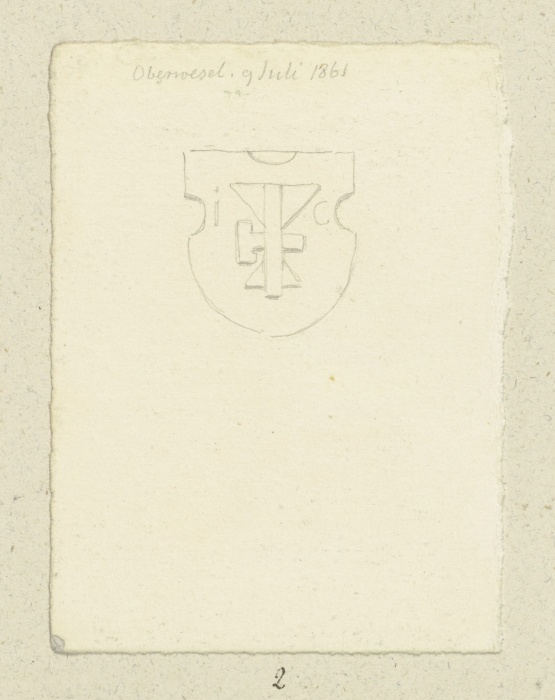 Crest in Oberwesel od Carl Theodor Reiffenstein