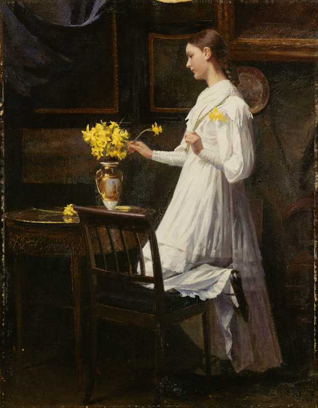 When arranging the daffodils od Carl Thomsen