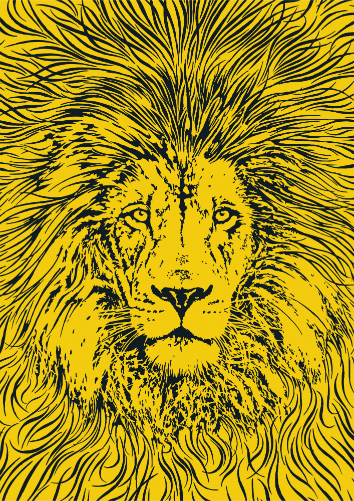 Lion Portrait – King of the Beasts od Carlo Kaminski