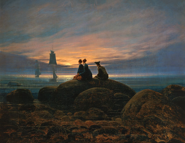 Moonrise by the sea od Caspar David Friedrich