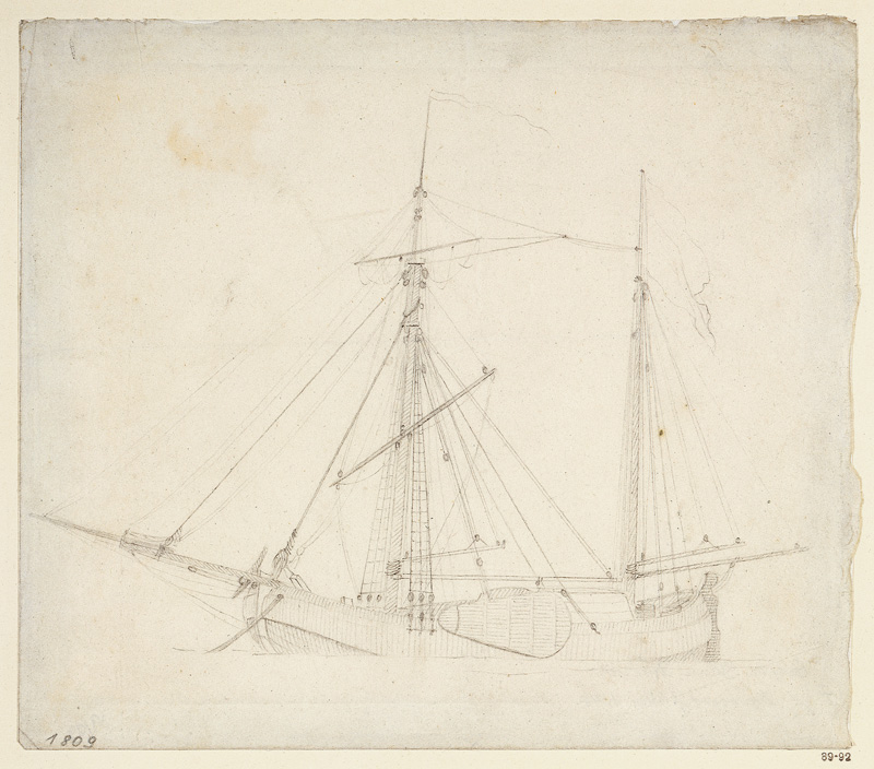 Segelschiff od Caspar David Friedrich