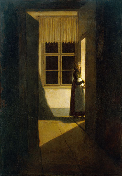 Woman with the candlestick od Caspar David Friedrich