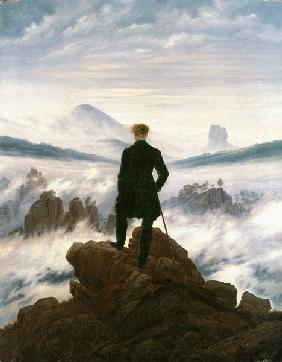 Poutník po moři mlhy - Caspar David Friedrich