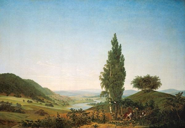 The summer (landscape with lovers)