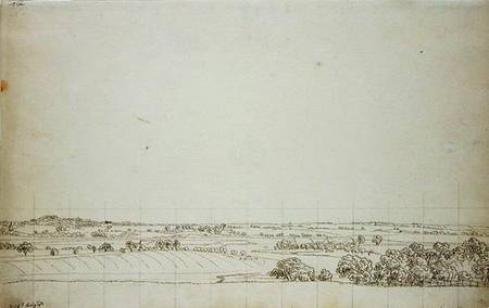 View towards Putbus od Caspar David Friedrich