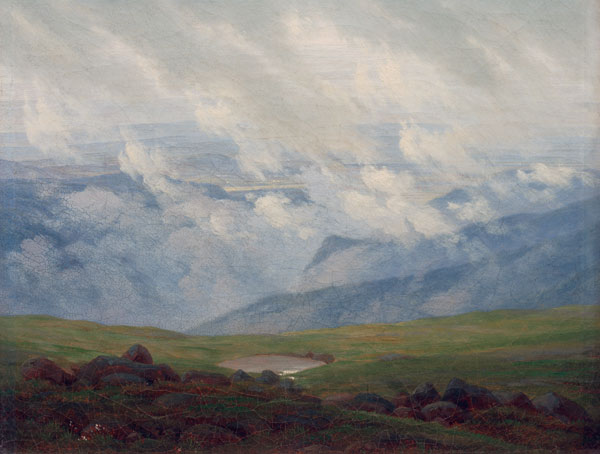 Drifting clouds od Caspar David Friedrich