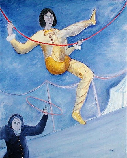 The Acrobat, 1983 (oil on canvas)  od Celia  Washington