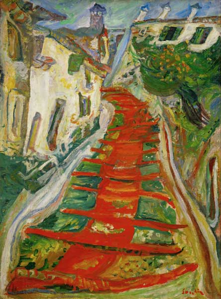 Red Steps in Cagnes od Žádost Soutine