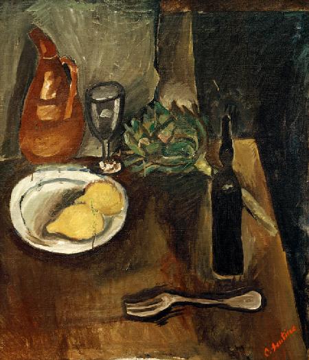 Still life with artichoke