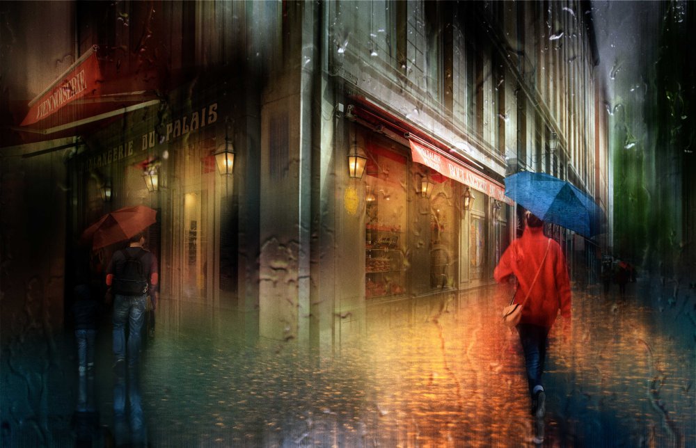 The rainy streets of Lyon... od Charlaine Gerber