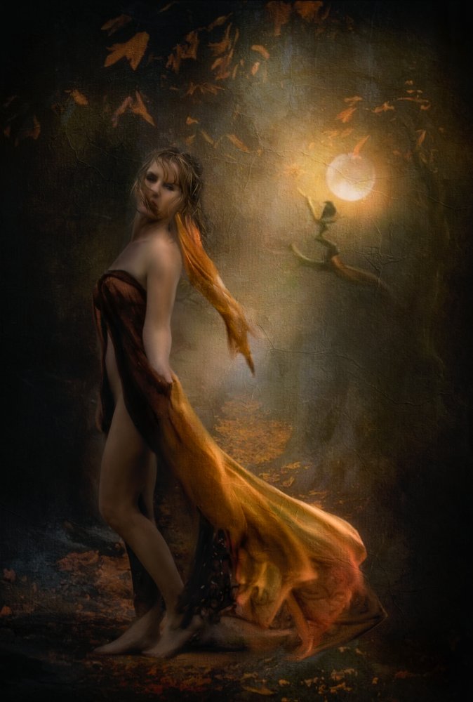 Through Autumns golden gown, you blew away... od Charlaine Gerber