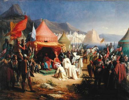 The Taking of Tripoli, April 1102 od Charles Alexandre Debacq