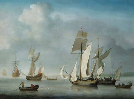 Becalmed off the Coast od Charles Brooking