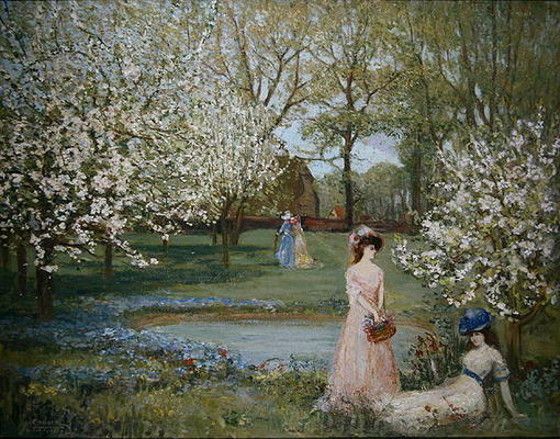 The Howe in Spring (oil on canvas) od Charles Edward Conder