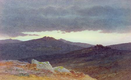 Dusk over Dartmoor