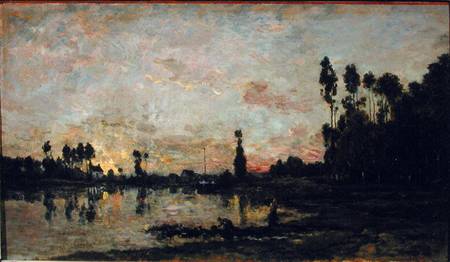 Sunset on the Oise od Charles-François Daubigny