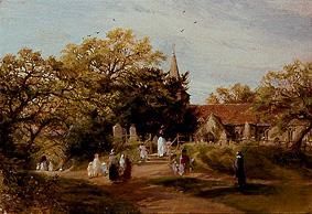Going to church in New Forest (Brockenhurst) od Charles James Lewis