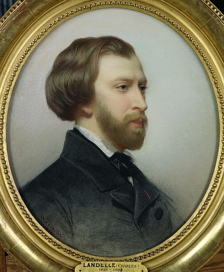Portrait of Alfred de Musset (1810-57) 1854 od Charles Landelle