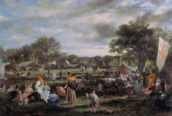 Fairlop Fair (oil on canvas)