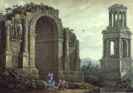 The Triumphal Arch at St.Remy od Charles Louis Clerisseau