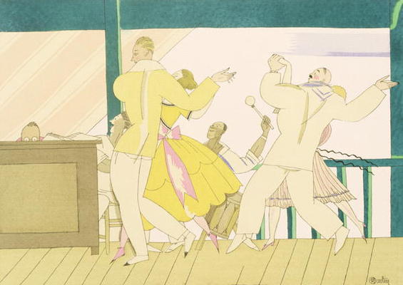 The Tango, c.1920 (stencil on paper) od Charles Martin