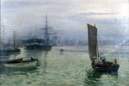 The Last Boat in od Charles Napier Hemy