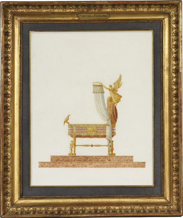 Design of the Bassinet for His Majesty the King of Rome od Charles Percier