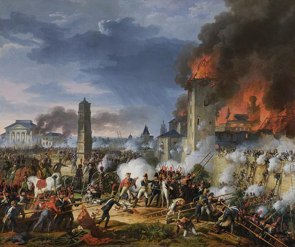 The Attack and Taking of Ratisbon, 23rd April 1809 od Charles Thevenin