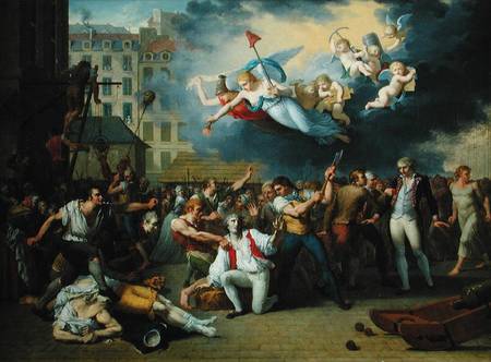 Massacre of the Marquis de Pellepont od Charles Thevenin