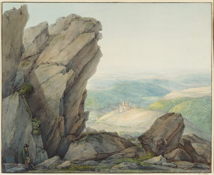 View from the Feldberg (Taunus) to Reifenberg od Christian Georg Schutz